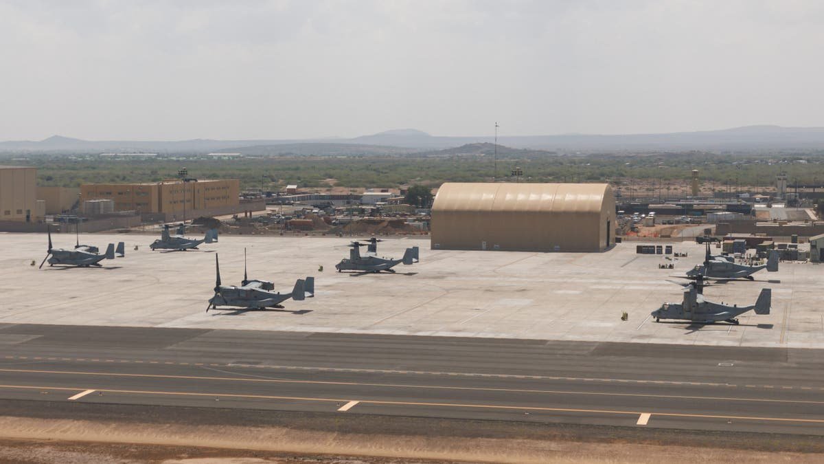 US military aircraft as seen at US Military Base Camp Lemonnier in Djibouti. Camp Lemonnier is the only permanent United States military base in Africa. (Photo by Getty Images)