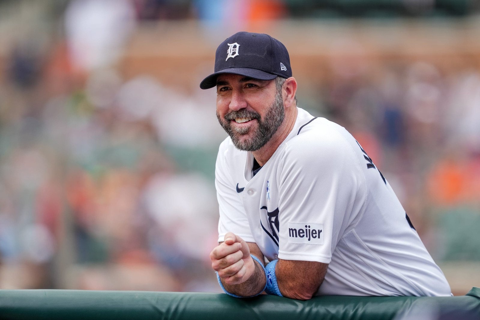 Justin Verlander is finishing his career with the team he started it with. (Nic Antaya/Getty Images)