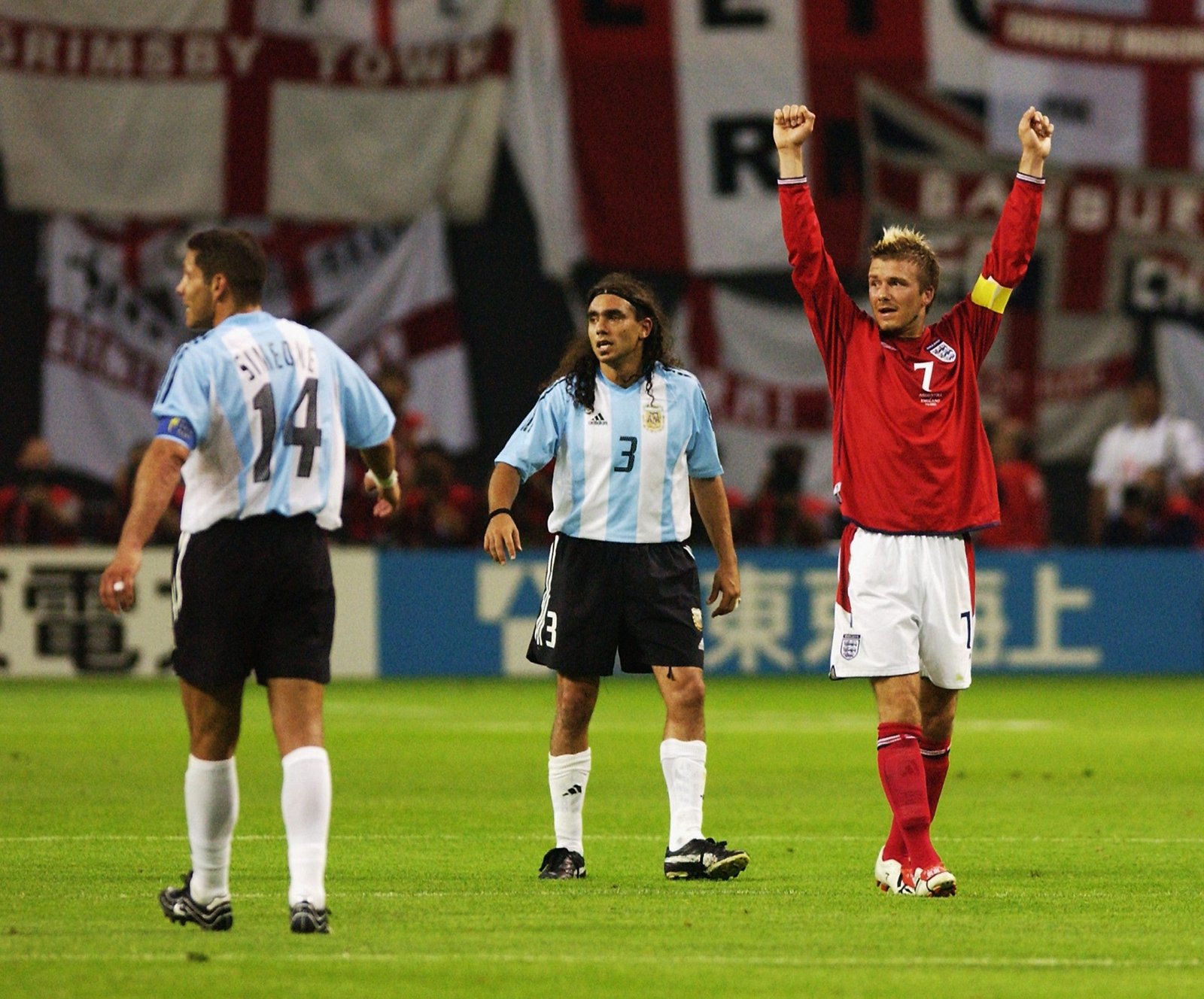 David Beckham played against Argentina in two World Cup editions. (Photo by Stu Forster/Getty Images)