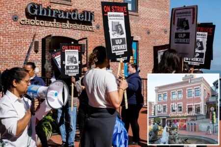 San Francisco’s Ghiradelli chocolate shop closed due to worker strike San Francisco’s Ghiradelli chocolate shop closed due to worker strike