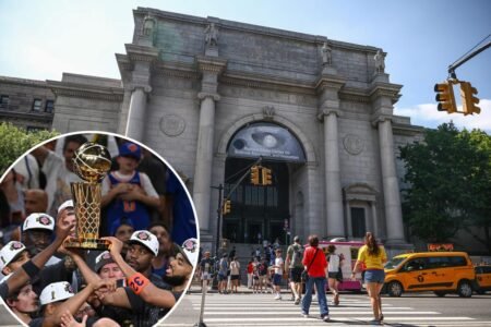 Knicks fans can marvel at the NBA championship trophy — now on display at the Museum of Natural History