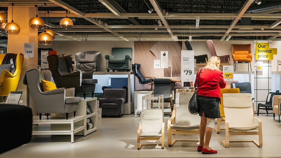 A customer shops at an IKEA store on June 10, 2021 in Houston, Texas