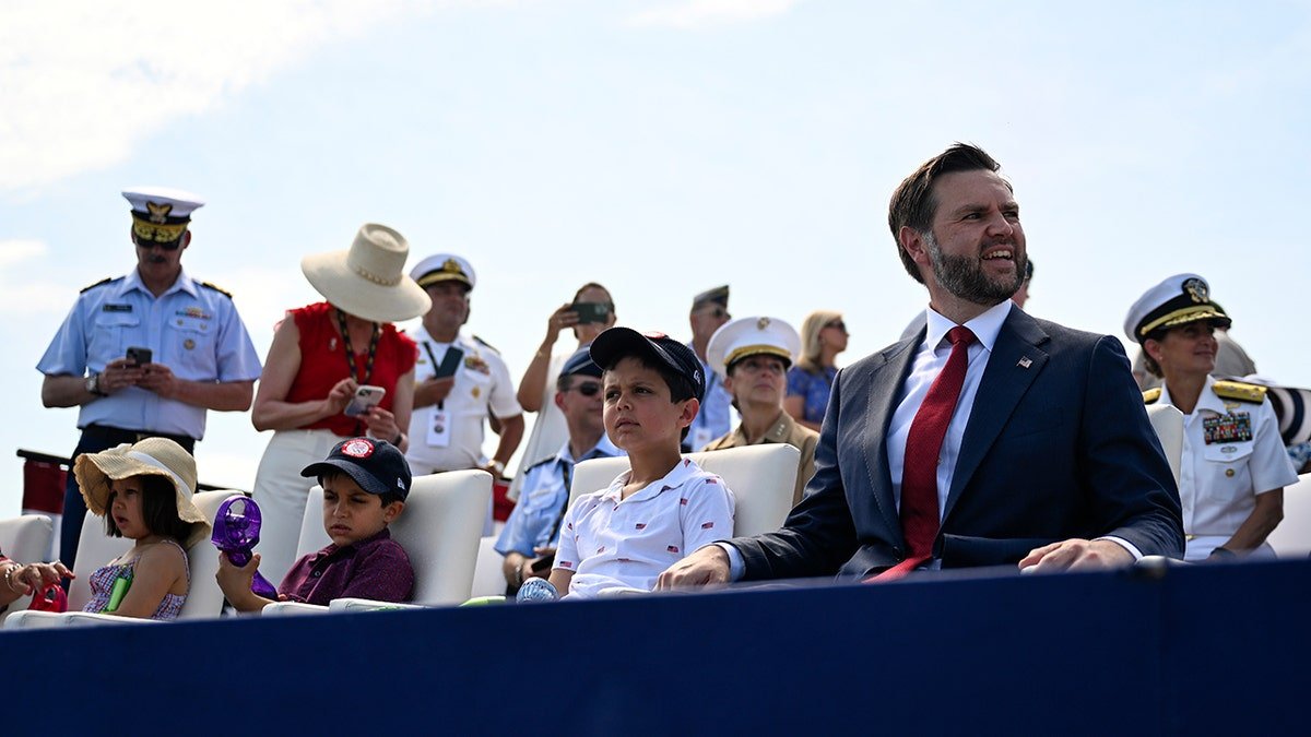 Vice President JD Vance Participates In Naval Review In New York Harbor Aboard The USS Kearsarge On July 4th