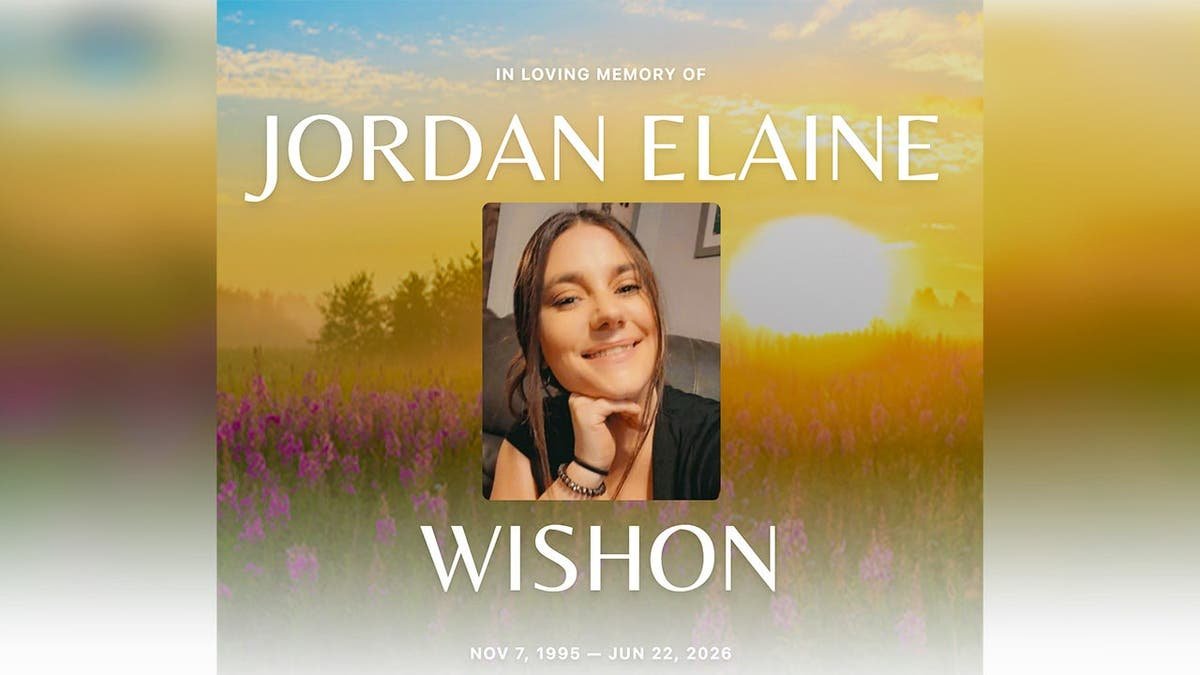 image shows a screenshot of the victim's obituary