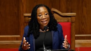 Brown Jackson’s latest spotlight moment fuels accusations she’s forgetting her day job: ‘Not celebrities’ Brown Jackson’s latest spotlight moment fuels accusations she’s forgetting her day job: ‘Not celebrities’
