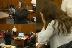 Lindsay Clancy sobs at trial as her kids’ PJs, exercise bands used to strangle them are shown to jury Lindsay Clancy sobs at trial as her kids’ PJs, exercise bands used to strangle them are shown to jury