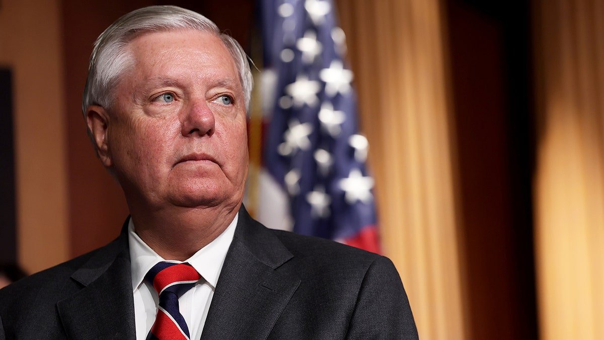 Sen. Lindsey Graham attends press conference in Washington, D.C.