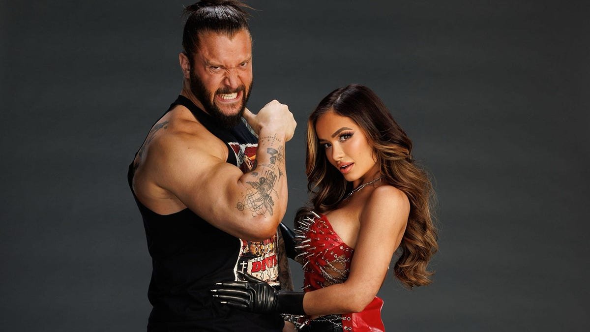 Pro wrestlers Karrion Kross and Scarlett Bordeaux
