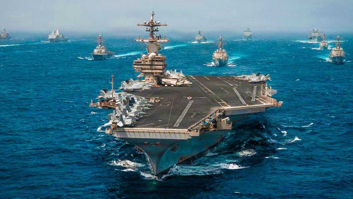 A U.S. Navy warship