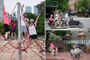 Exclusive | Ambitious classmates conquer 41 NYC playgrounds in a day to beat previous Guinness World Record