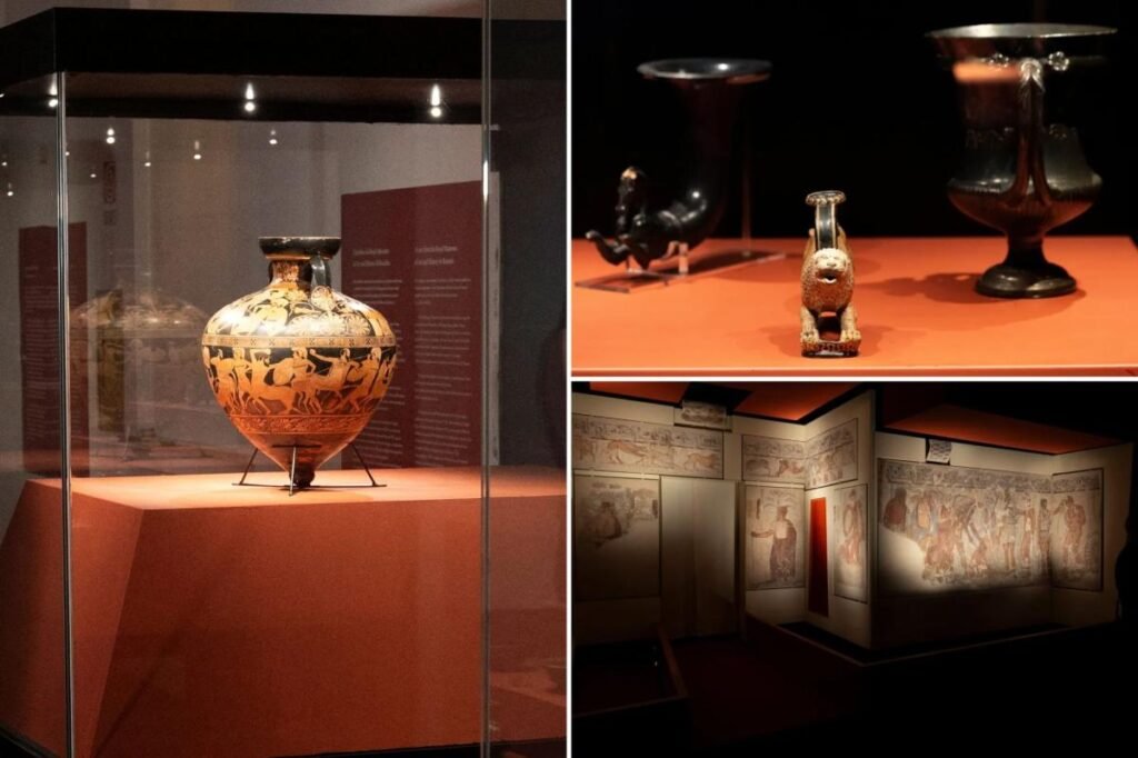Italy puts ancient Etruscan tomb paintings worth millions on display in latest cultural acquisition Italy puts ancient Etruscan tomb paintings worth millions on display in latest cultural acquisition
