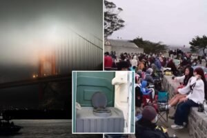 One toilet for every 787 people at Bay Area firework show as fog ruins spectacle One toilet for every 787 people at Bay Area firework show as fog ruins spectacle