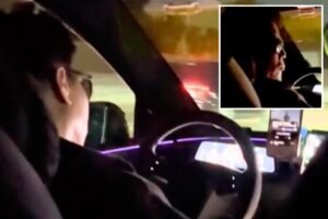 Shocking picture shows Uber driver allegedly sleeping behind the wheel on three major CA freeways Shocking picture shows Uber driver allegedly sleeping behind the wheel on three major CA freeways