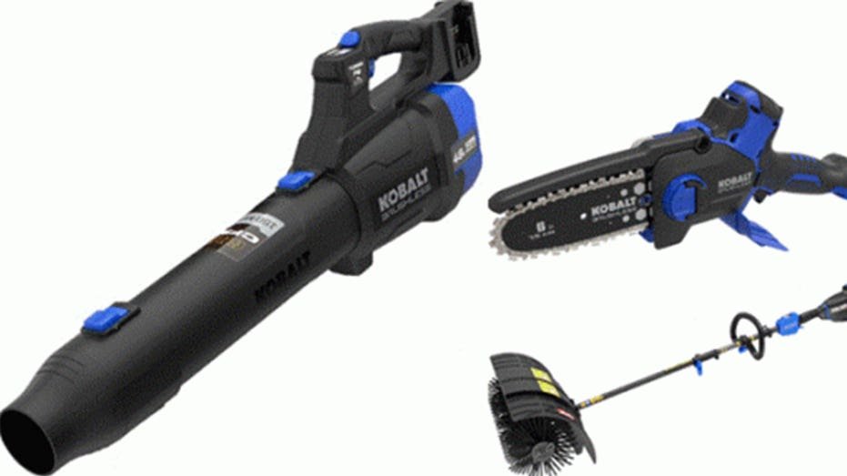 Recalled Kobalt leaf blower, pruning saw and string trimmer with USB-C battery