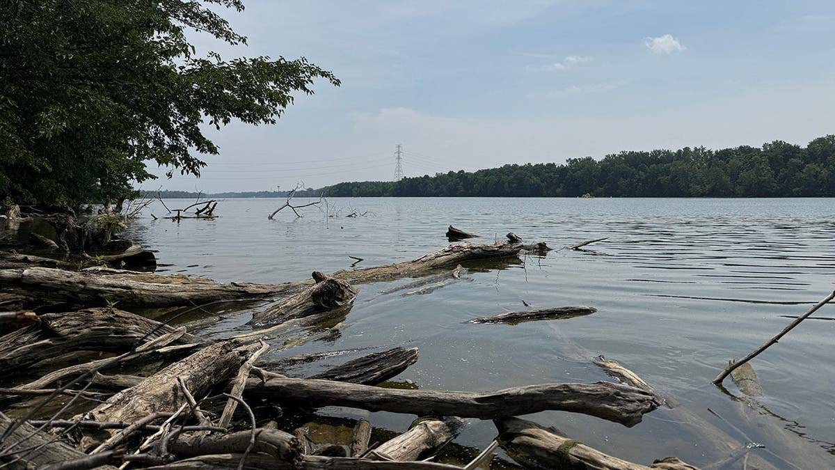Scioto River shore is seen in Powell, Ohio.