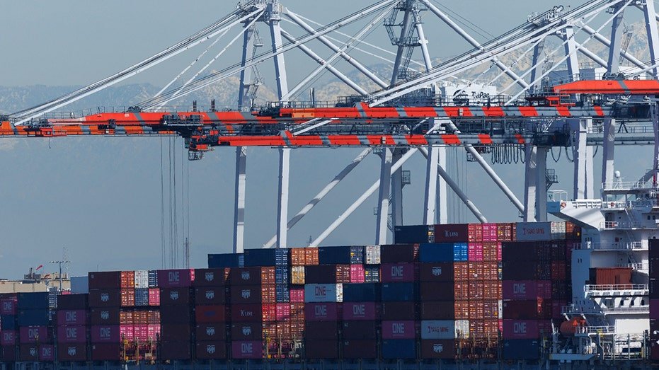 Shipping containers at the Port of Los Angeles