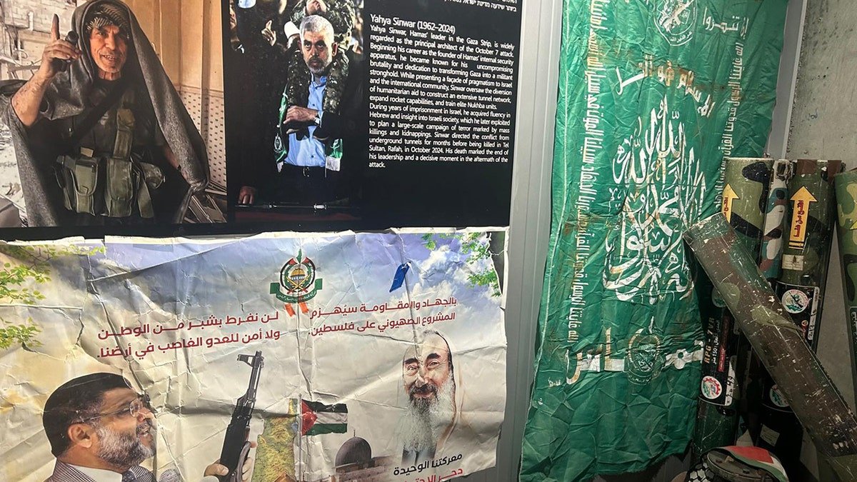 Yahya Sinwar belongings display