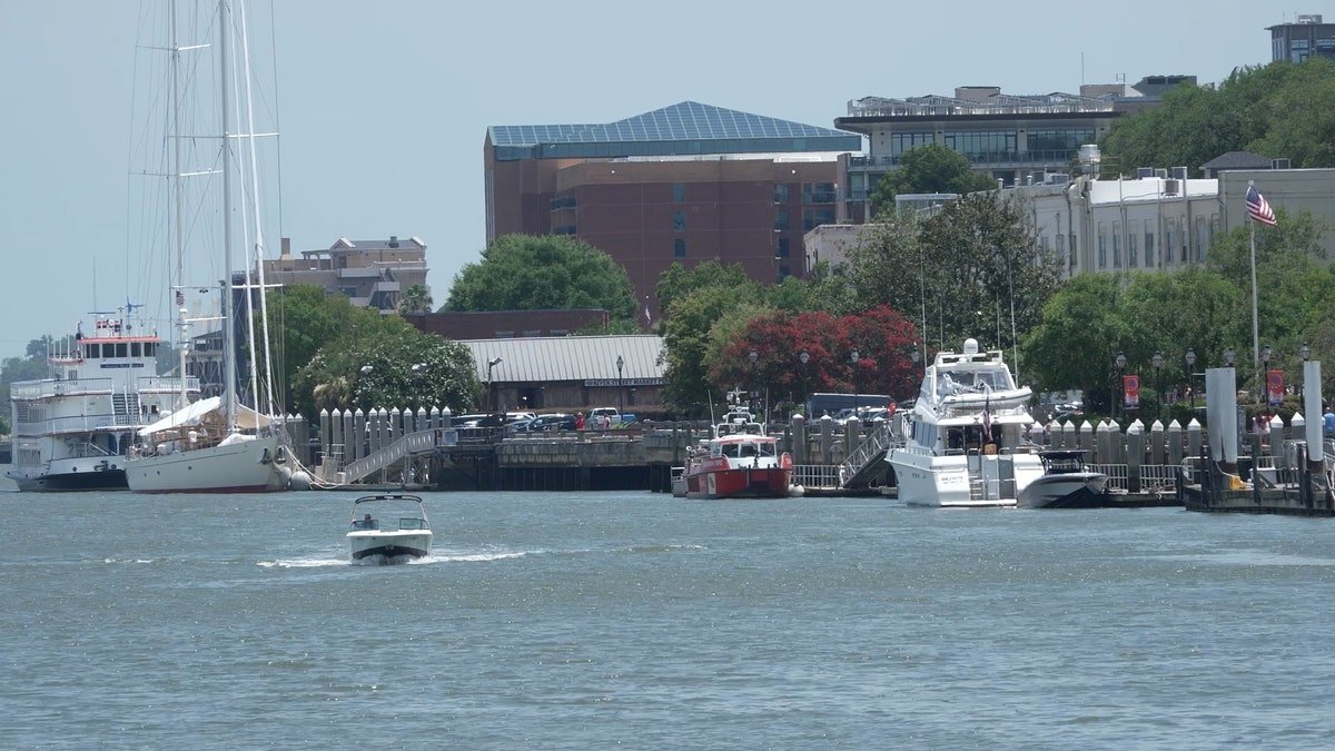 A boat on the Savannah River