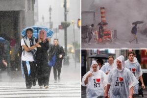 Treacherous downpours and flash flooding to pummel NYC on Monday: ‘Take these warnings seriously’ Treacherous downpours and flash flooding to pummel NYC on Monday: ‘Take these warnings seriously’