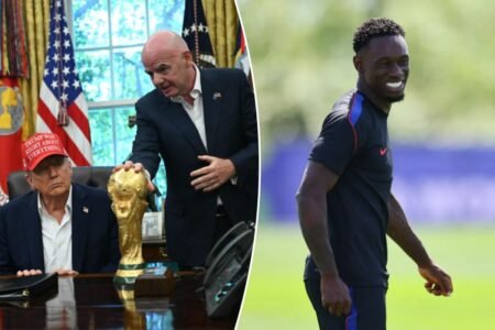 Trump called FIFA president asking to review USMNT star Folarin Balogun’s red card suspension: report