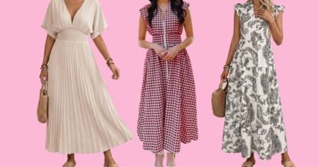 Trust Me, These 13 V-Neck Maxi Dresses All Flatter Big Busts — And No, They’re Not Plunging Trust Me, These 13 V-Neck Maxi Dresses All Flatter Big Busts — And No, They’re Not Plunging