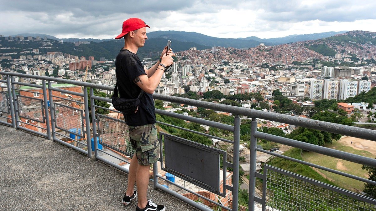 Tourist taking picture in Venezuela