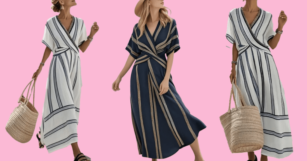 This Boutique-Worthy Wrap Dress Screams Rich Mom Vacationing in Greece — for Only 