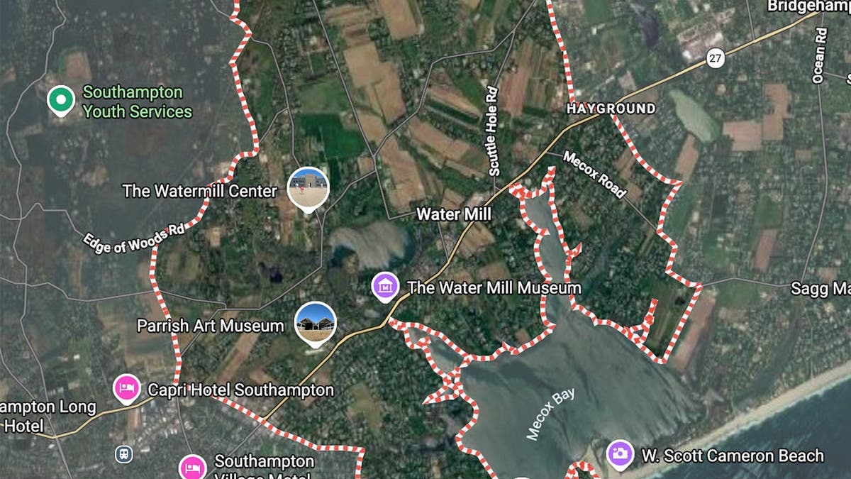 image shows map location of incident