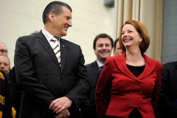 Jeff Kennett describes Julia Gillard as a friend.