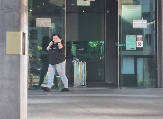 Shauntelle Elizabeth Went leaving court on Monday.