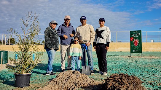 The Kumar family, including Prithvi Kumar, have purchased one of the first blocks in East Wanneroo included in the new structure plan. 
