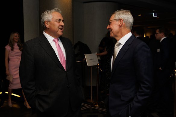 Bondi Partners founding partner and president Joe Hockey (left) and Business Council of Australia president Geoff Culbert (right).