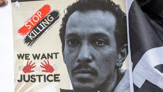Abdifatah Ahmed died in the shooting after police said he lunged at them with a knife.
