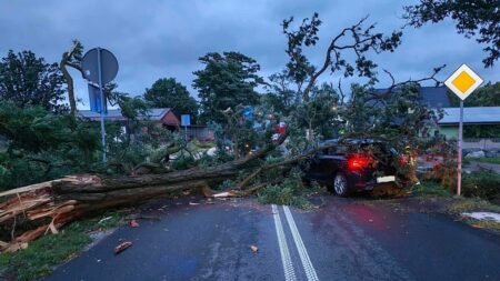 Poland hit by storms: floods, fallen trees and emergency callouts Poland hit by storms: floods, fallen trees and emergency callouts