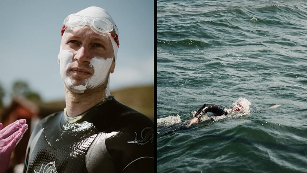 Kubkowski completes historic swim across the Baltic in fifth attempt Kubkowski completes historic swim across the Baltic in fifth attempt