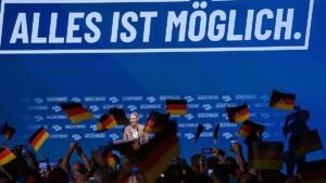 EU’s centrist coalition projected to fall short of a majority EU’s centrist coalition projected to fall short of a majority