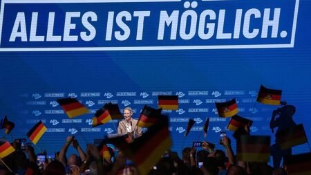 EU’s centrist coalition projected to fall short of a majority EU’s centrist coalition projected to fall short of a majority
