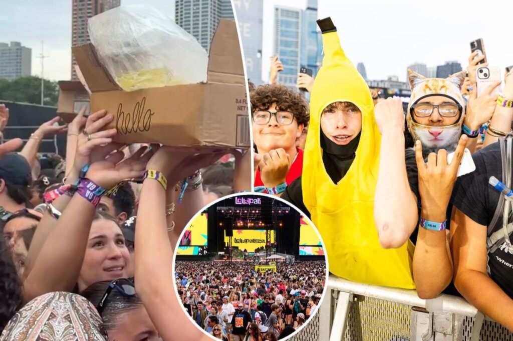 ‘Lolla-pee-looza’: Music fest fans crowd surf a ‘pee bag’ across the audience in revolting viral video ‘Lolla-pee-looza’: Music fest fans crowd surf a ‘pee bag’ across the audience in revolting viral video