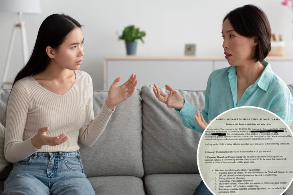 Fed-up parent issues Gen Z daughter contract to live at home with 8 demanding rules Fed-up parent issues Gen Z daughter contract to live at home with 8 demanding rules