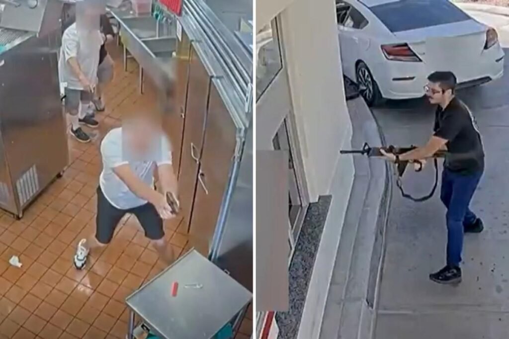 Surveillance video shows heroes firing back at Idaho In-N-Out shooter Chad Williams: ‘Saving lives’ Surveillance video shows heroes firing back at Idaho In-N-Out shooter Chad Williams: ‘Saving lives’