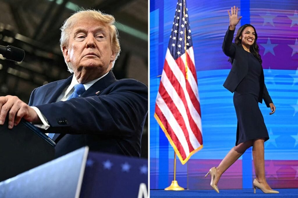 Trump predicts AOC will run for president