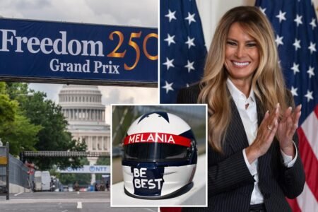 Melania Trump links up with IndyCar for foster kid scholarships — and a stylish new look