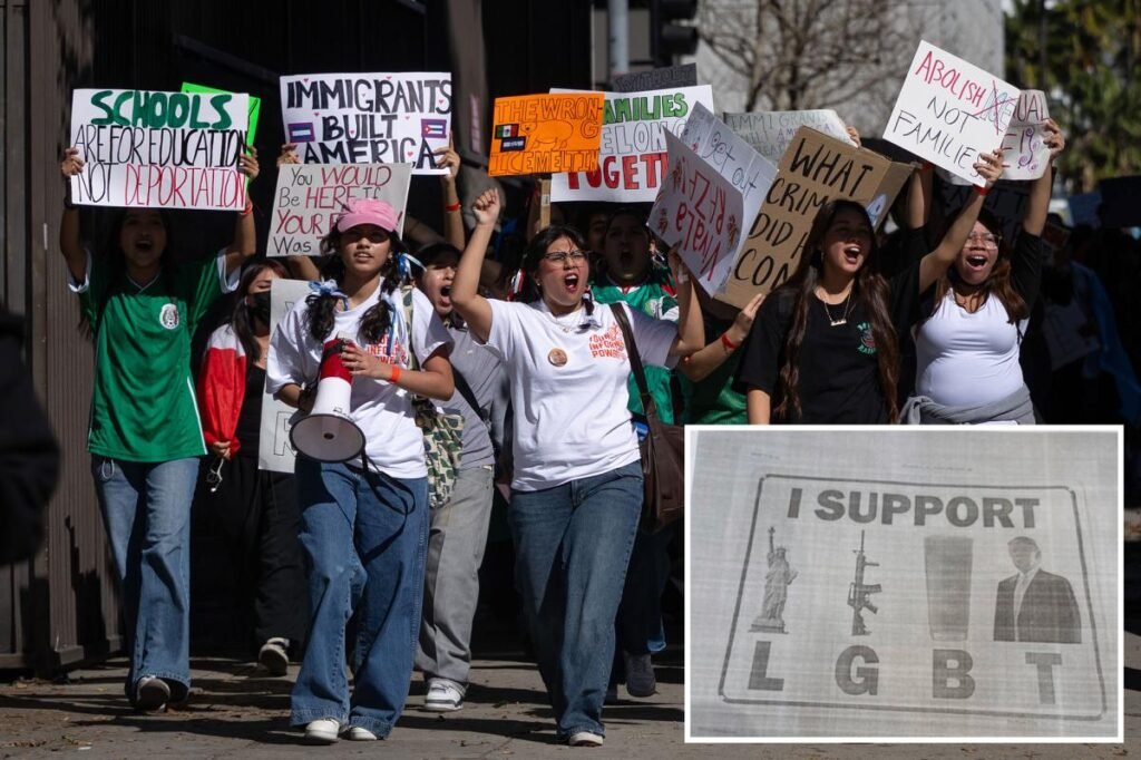 San Diego high school attacked students over pro-Trump LGBT poster: suit San Diego high school attacked students over pro-Trump LGBT poster: suit