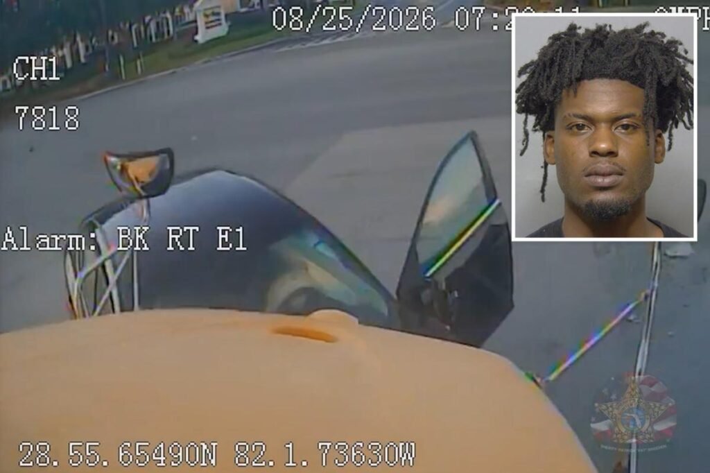 Florida driver fleeing traffic stop slams head-on into school bus carrying 19 children, then runs from scene