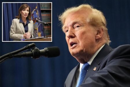 Trump says Kathy Hochul ‘doesn’t care about New York’ after governor refuses to recognize ‘Lake America’ Trump says Kathy Hochul ‘doesn’t care about New York’ after governor refuses to recognize ‘Lake America’