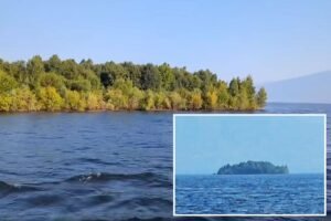 Mysterious island emerges in Canadian lake then disappears in a matter of days Mysterious island emerges in Canadian lake then disappears in a matter of days