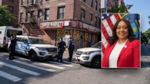 New York police official accused of driving getaway car for son in gang-related shooting New York police official accused of driving getaway car for son in gang-related shooting