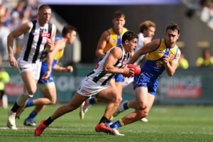 Daicos-inspired Pies down Eagles to lock in finals spot