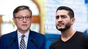 Johnson turns Democrats’ socialist civil war into new weapon for midterms Johnson turns Democrats’ socialist civil war into new weapon for midterms