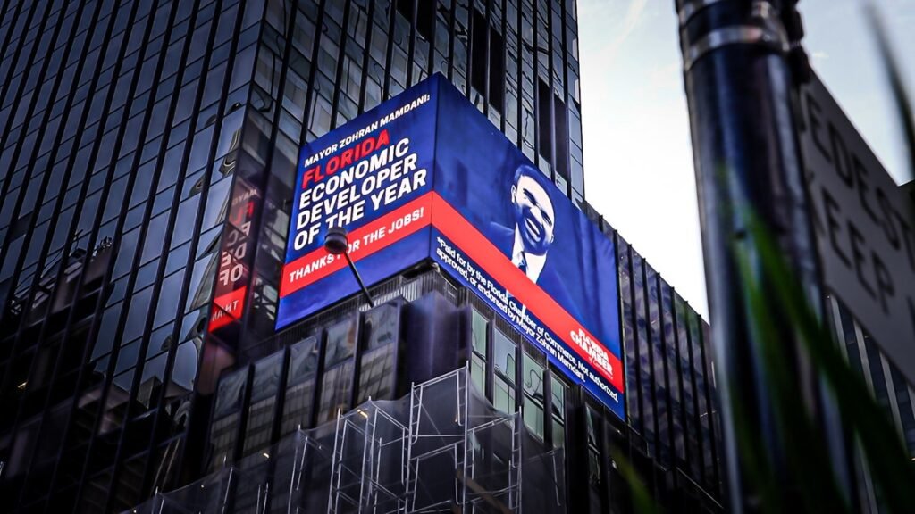 Florida names NYC Mayor Zohran Mamdani ‘Economic Developer of the Year’ in Times Square campaign Florida names NYC Mayor Zohran Mamdani ‘Economic Developer of the Year’ in Times Square campaign